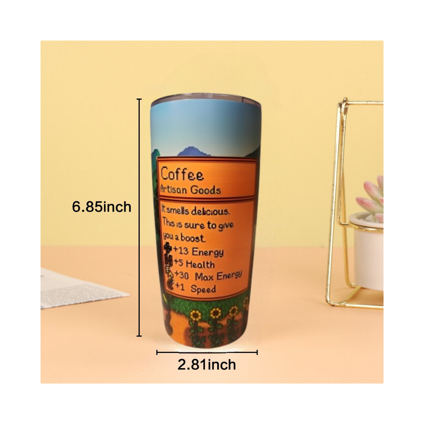 Stardew Valley Tumbler, Stardew Valley Gift, Stardew Valley Game, Valley Tumbler,, Stardew Tumbler,, Video Game Tumbler, Gamer Tumbler