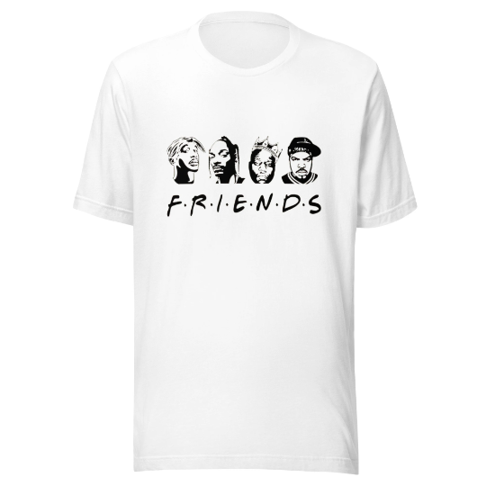 F.R.I.E.N.D.S Rap Unisex t-shirt, 90s Hip-hop Shirt, Rap Shirt, Kings Of Hip-hop