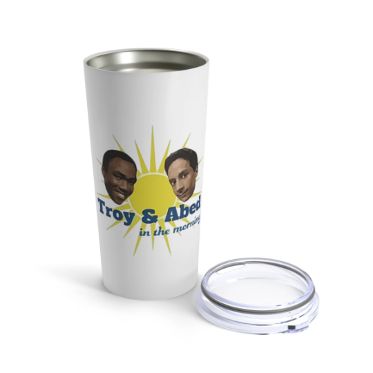 Troy and Abed in the Morning Community Coffee Tumbler