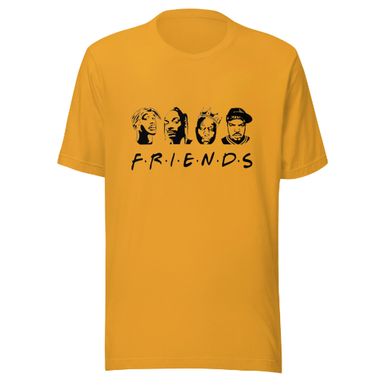 F.R.I.E.N.D.S Rap Unisex t-shirt, 90s Hip-hop Shirt, Rap Shirt, Kings Of Hip-hop