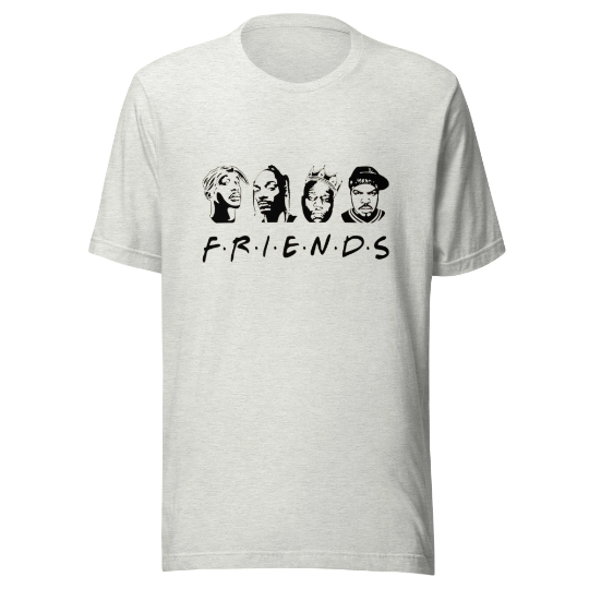 F.R.I.E.N.D.S Rap Unisex t-shirt, 90s Hip-hop Shirt, Rap Shirt, Kings Of Hip-hop