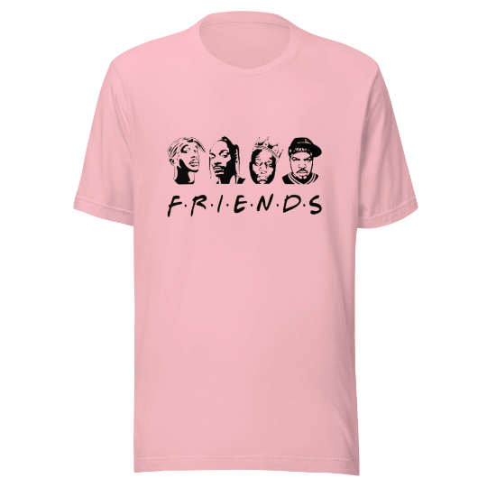 F.R.I.E.N.D.S Rap Unisex t-shirt, 90s Hip-hop Shirt, Rap Shirt, Kings Of Hip-hop