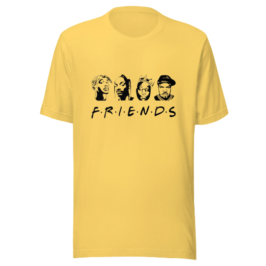 F.R.I.E.N.D.S Rap Unisex t-shirt, 90s Hip-hop Shirt, Rap Shirt, Kings Of Hip-hop