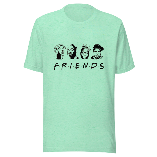 F.R.I.E.N.D.S Rap Unisex t-shirt, 90s Hip-hop Shirt, Rap Shirt, Kings Of Hip-hop