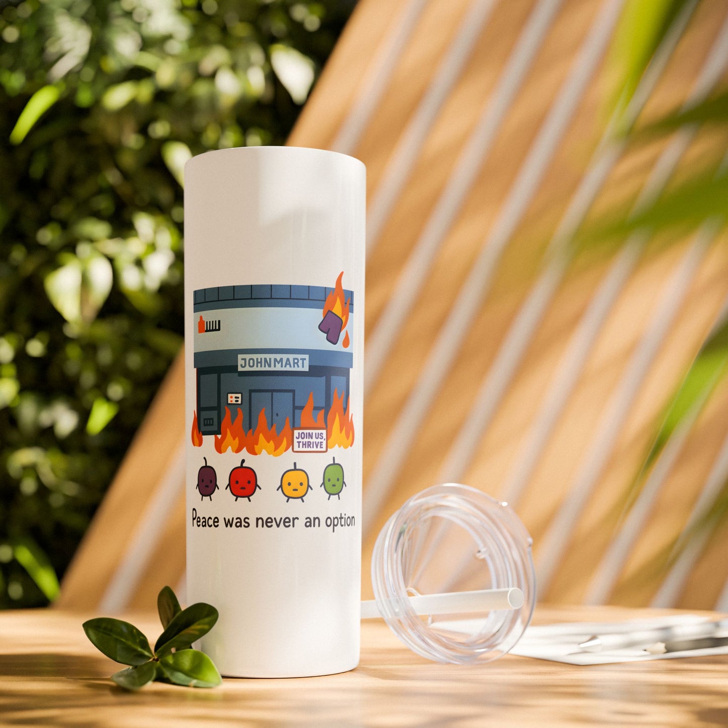 Peace Was Never An Option- Stardew Valley Tumbler