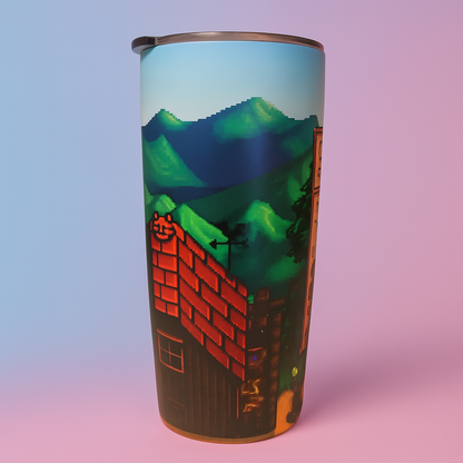 Stardew Valley 20oz Tumbler – Cozy Gaming Cup for Fans & Gamers