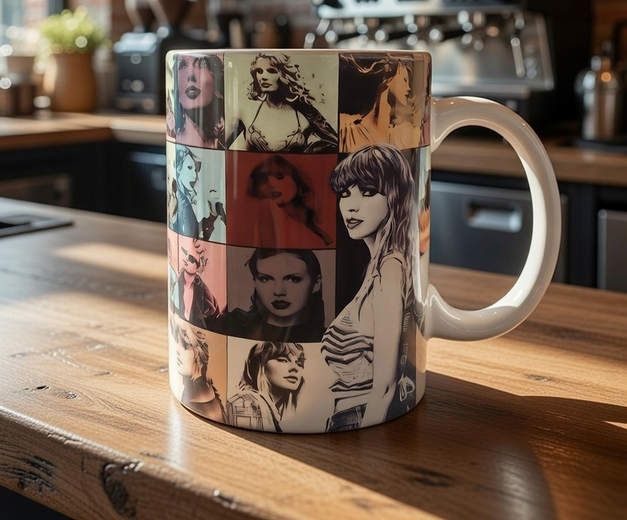 Pop-Inspired Collage Ceramic Mug (11oz)