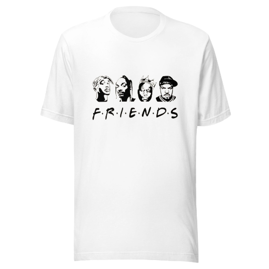 F.R.I.E.N.D.S Rap Unisex t-shirt, 90s Hip-hop Shirt, Rap Shirt,  Kings Of Hip-hop