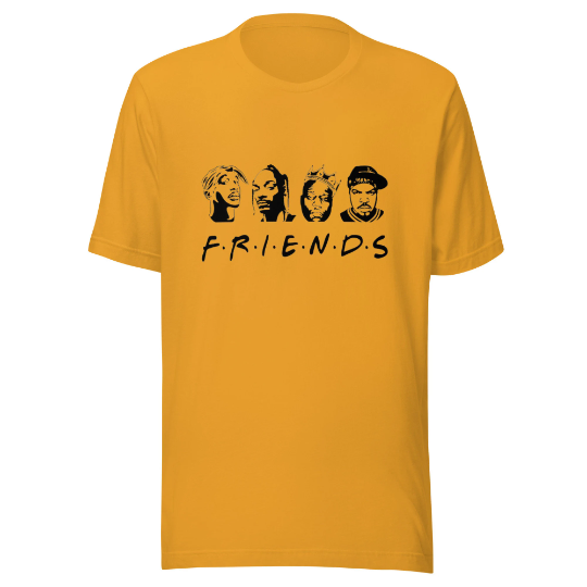 F.R.I.E.N.D.S Rap Unisex t-shirt, 90s Hip-hop Shirt, Rap Shirt,  Kings Of Hip-hop