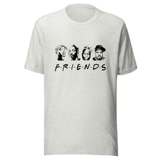 F.R.I.E.N.D.S Rap Unisex t-shirt, 90s Hip-hop Shirt, Rap Shirt,  Kings Of Hip-hop