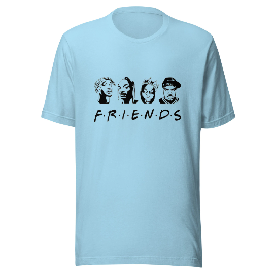 F.R.I.E.N.D.S Rap Unisex t-shirt, 90s Hip-hop Shirt, Rap Shirt,  Kings Of Hip-hop