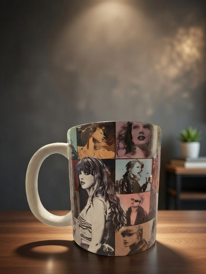 Pop-Inspired Collage Ceramic Mug (11oz)