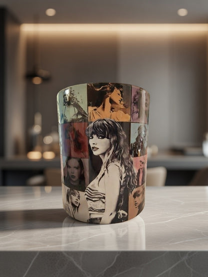 Pop-Inspired Collage Ceramic Mug (11oz)