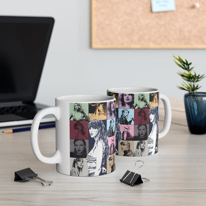 Pop-Inspired Collage Ceramic Mug (11oz)