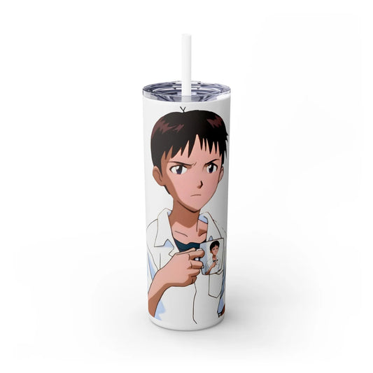 Shinjiception Skinny Tumbler With Straw