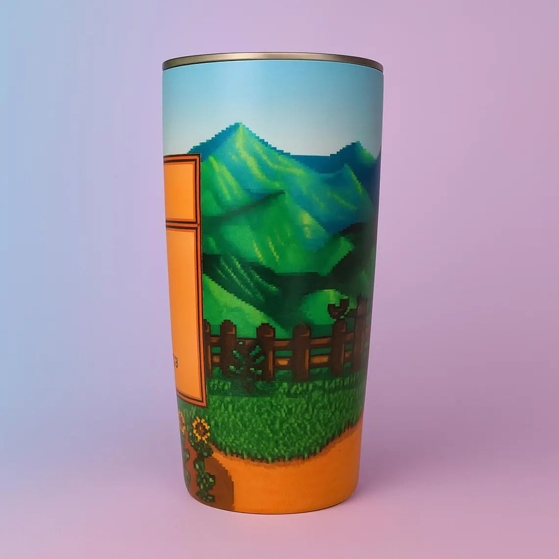 Stardew Valley Original Stats 20oz Tumbler – Cozy Gaming Cup for Fans & Gamers